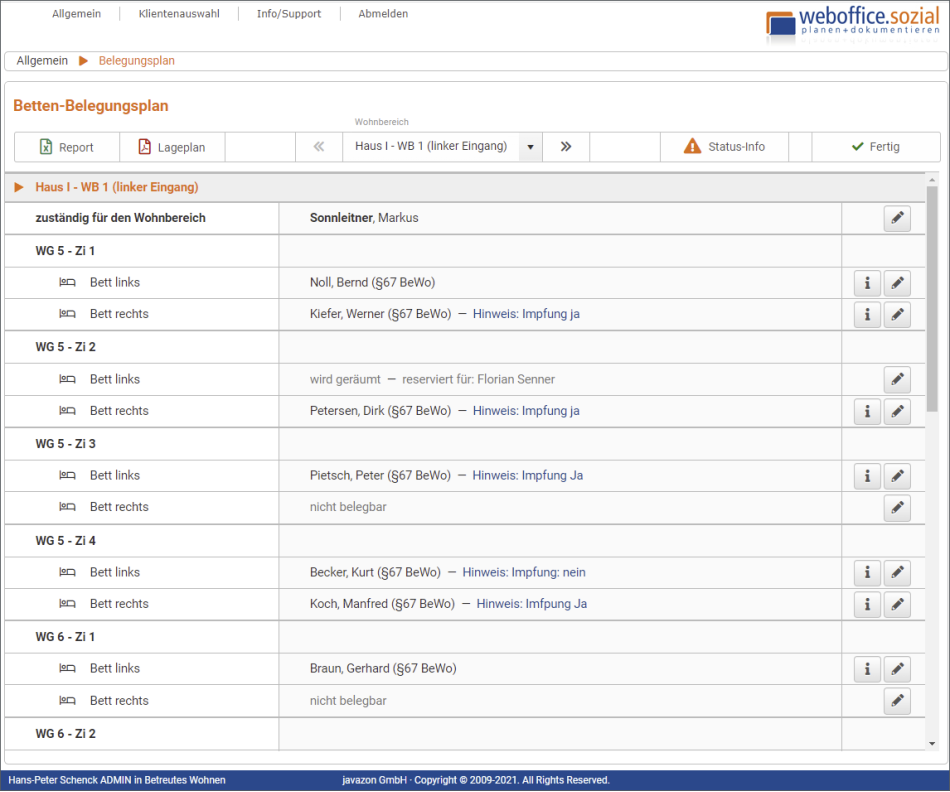 Auswahl Arbeitsbereich: Anerkennungsverfahren